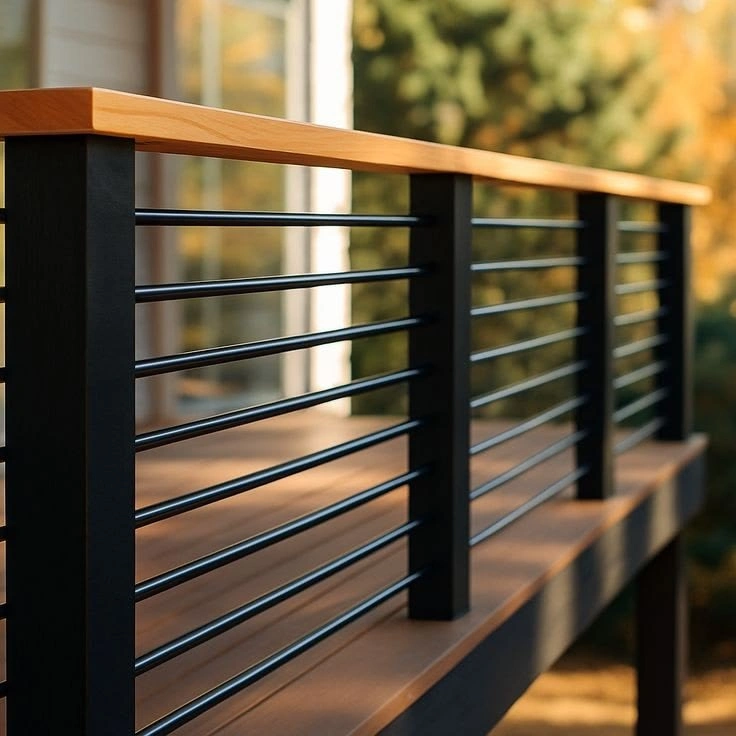 Durable rust-proof MS steel terrace and balcony railing manufactured in Islamabad